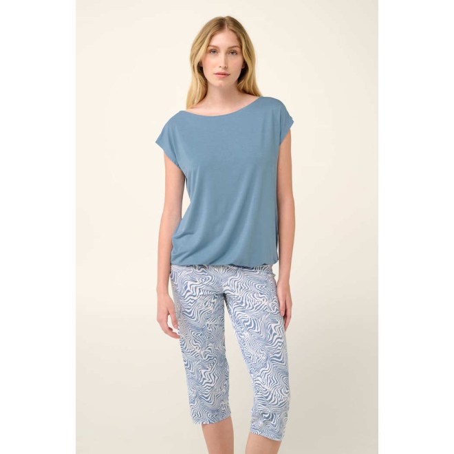 ΓΥΝΑΙΚΕΙΑ ΠΥΤΖΑΜΑ MICROMODAL ΦΑΡΔΙΑ ΜΠΛΟΥΖΑ 22015 VAMP